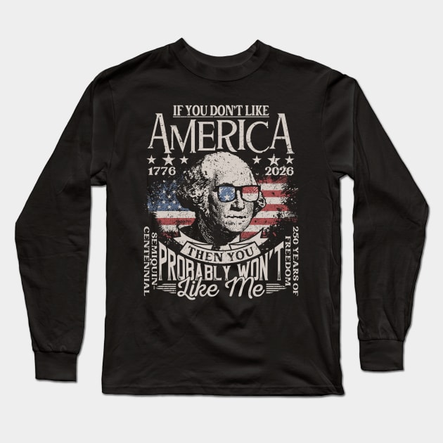 USA Semiquincentennial 250th Anniversary Celebration Long Sleeve T-Shirt by Etopix